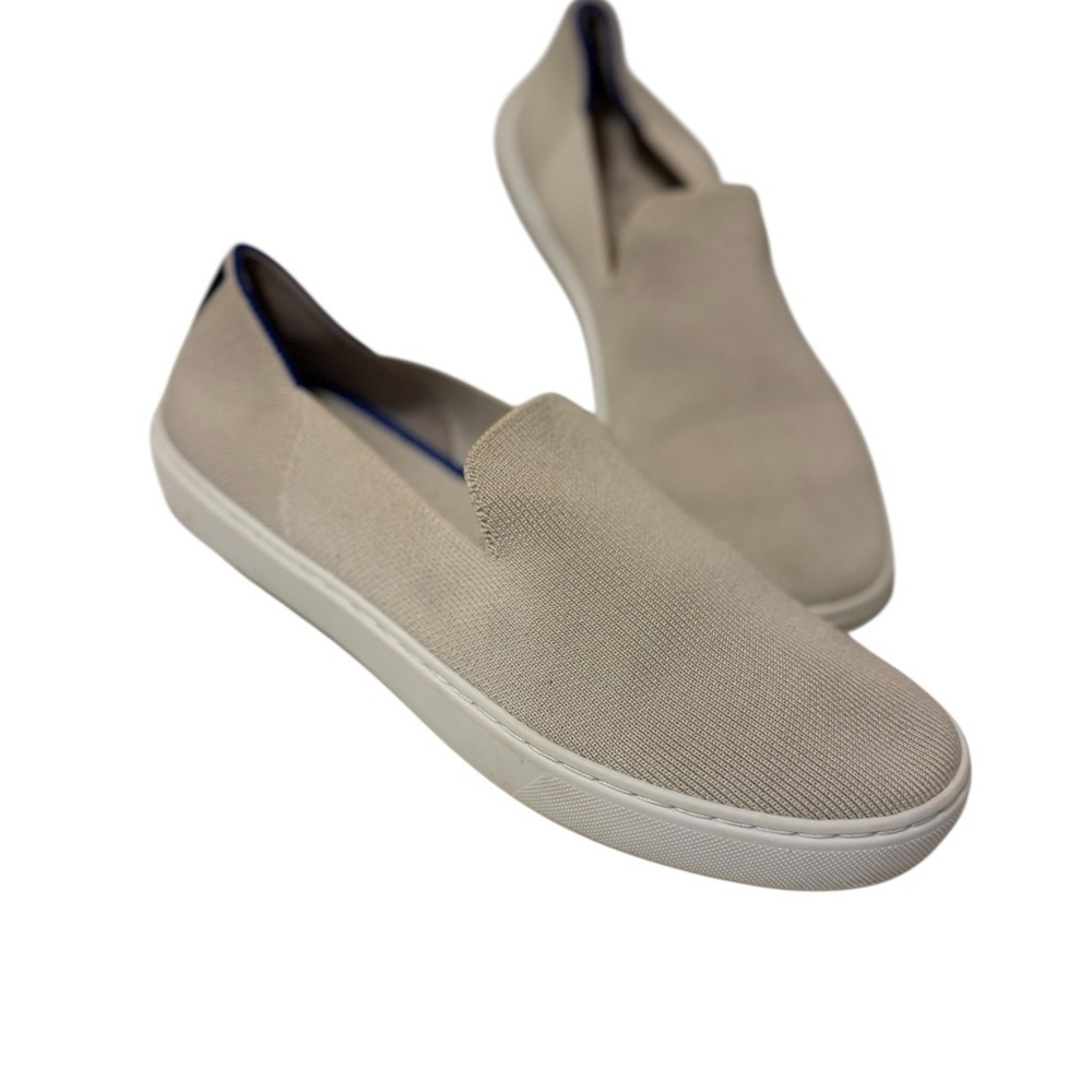 ROTHY'S Tan Slip-On Shoes cream color in great conditions very clean.